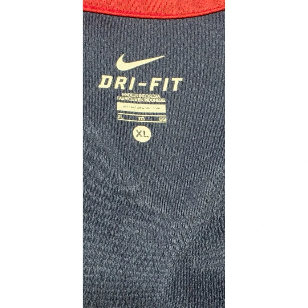 Ole Miss University Rebels Nike Shirt XL Navy Red Dri Fit